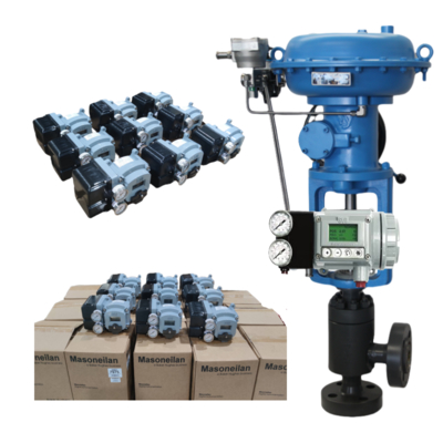 Masoneilan Digital Valve Positioner HART SVI3 con valvola solenoide