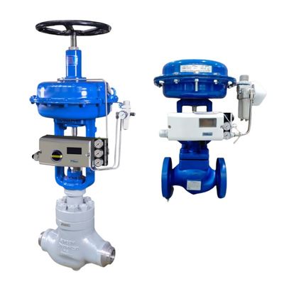 Valvola di controllo pneumatica Spirax Sarco SP7 con attuatore lineare