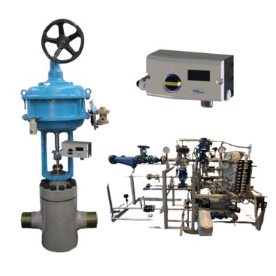 Valvola di controllo pneumatica Spirax Sarco SP7 con attuatore lineare