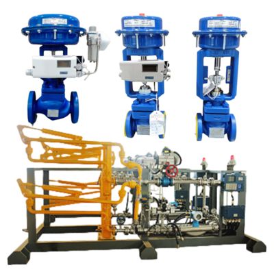 Valvola di controllo pneumatica Spirax Sarco SP7 con attuatore lineare