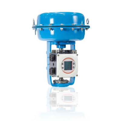 Attuatore pneumatico a membrana Valmet Serie VD con controllore NDX