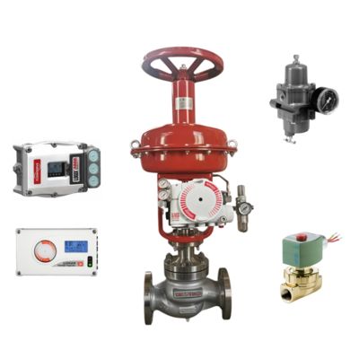 Valvola di controllo pneumatica e nuovo regolatore Fishers di serie e posizionatore della valvola FLOWSERVE 3200MD 520MD 3800MD