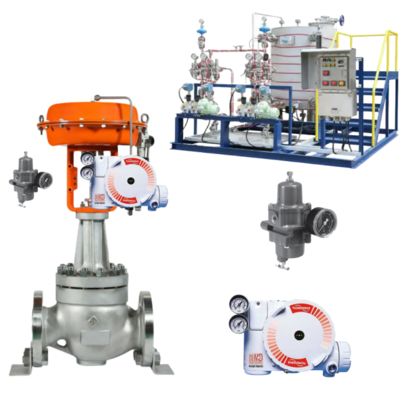 Valvola di controllo pneumatica e regolatore Fisher di nuova fornitura e posizionatore valvole FLOWSERVE 3200MD 520MD 3800MD