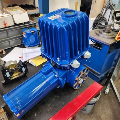 Skid di regolazione della pressione del gas naturale del fornitore personalizzato Flowserve Limitorque Attuatore elettrico multivalvola antideflagrante