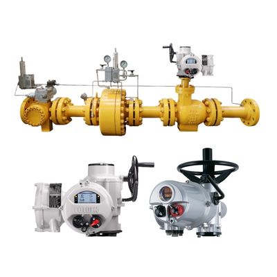 Attuatori elettrici per valvole Rotork IQ IQT multi-turn, attuatori per valvole parziali, controllo del flusso, Cina, skid per regolazione gas naturale