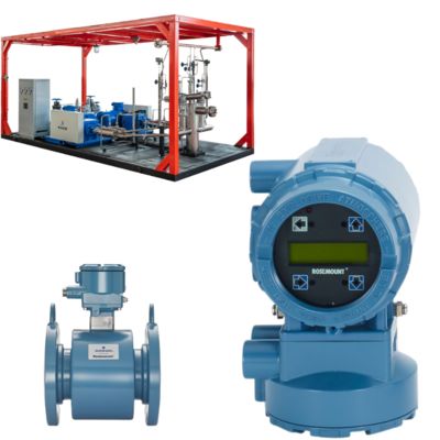 Rosemount 8732E Misuratore di portata magnetico 38:1 Turndown 10.5-35V DC