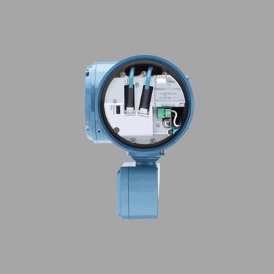 Sliding valve per gas naturale dotate di un flussometro Micro Motion F100A Coriolis e di un trasmettitore 5700 installato sul campo.