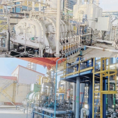 Pressurizzazione a vapore flash con pompa di calore per il recupero in condotta per l'industria delle apparecchiature mediche