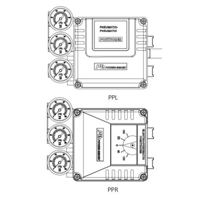 PG Dispositivo di controllo della valvola per la riduzione della pressione del filtro Potenza Genex PPL PPR Pneumatic-pneumatic Valve Positioners Prezzo