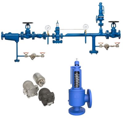 Valvole di sicurezza a flangia di sollevamento completo Spiraxsarco SV607 pilota Utilizzo su vapore, gas industriale inerte e servizi idrici