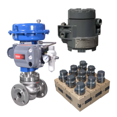 Valvola di controllo con Fisher 846 I/P Converter & TopWorx GO Switch Modello 73 / Modello 81 Limit Switch e Fisher DVC6200 Valve Positioner per il controllo ad alta precisione in ambienti difficili