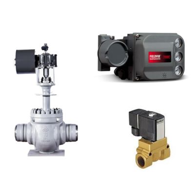 Regolatore pneumatico per valvole Fisher DVC6200, posizionatore per valvole, posizionatore intelligente e elettrovalvola Buerkert tipo 5404