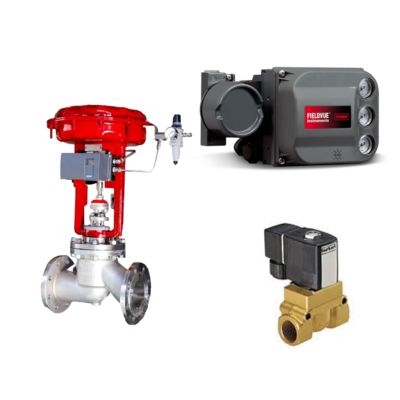 Regolatore pneumatico per valvole Fisher DVC6200, posizionatore per valvole, posizionatore intelligente e elettrovalvola Buerkert tipo 5404