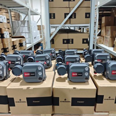 Regolatore pneumatico per valvole Fisher DVC6200, posizionatore per valvole, posizionatore intelligente e elettrovalvola Buerkert tipo 5404