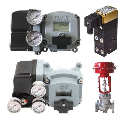 Trasduttore I/P Rotork Fairchild T7800 + posizionatore valvole intelligente Masoneilan SVI2 AP/serie SVI2 SVI2AP-22123111 a doppio effetto, disponibile a magazzino.