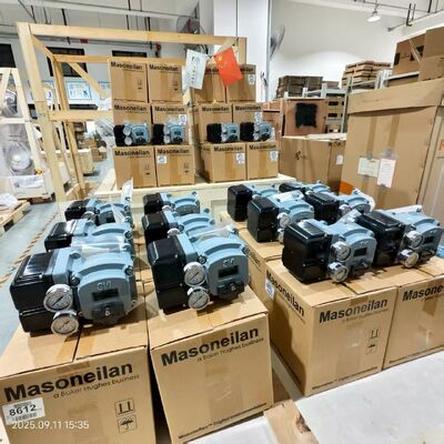 Trasduttore I/P Rotork Fairchild T7800 + posizionatore valvole intelligente Masoneilan SVI2 AP/serie SVI2 SVI2AP-22123111 a doppio effetto, disponibile a magazzino.