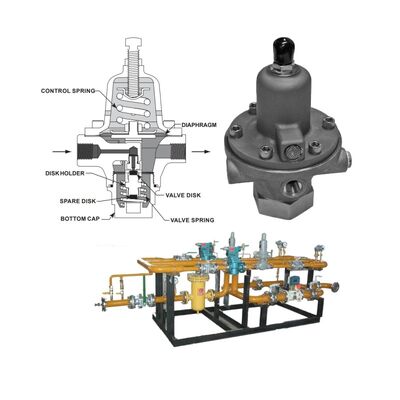 Valvola di riduzione della pressione dei gas ad alta pressione Fisher 1301F 1301G regolatore di pressione pneumatico prezzo