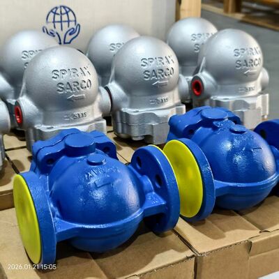 FT14X-10 FT14 Connessione flangiata SPIRAX SARCO Scaricatore di condensa a galleggiante sferico e misuratore di portata Endress e Hauser su tubazione per alimenti e bevande