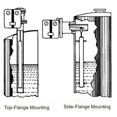 Trasmettitore di livello pneumatico flangiato e filettato serie Masoneilan 12800, campo di misura da 355 mm a 3048 mm