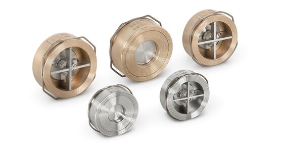 Valvole di ritegno a pistone a disco VYC per tubazioni industriali 1/4 Ottone 304 316 Valvola di non ritorno per acqua, vapore, gas