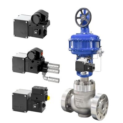 IMI STI SA/CL Posizionatore analogo per centrale termica petrolchimica a doppia azione a attuatore lineare