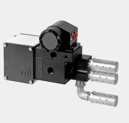 IMI STI SA/CL Posizionatore analogo per centrale termica petrolchimica a doppia azione a attuatore lineare