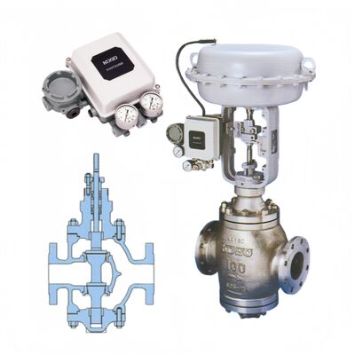 KOSO 520C 530C Top and Bottom Guided Double Seated Globe Valves for Oil Gas Chemical Industry