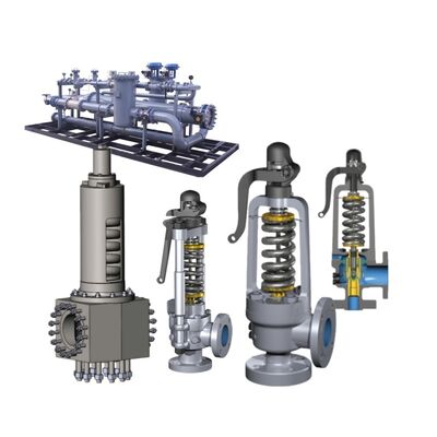 Valvola di sollievo di sicurezza certificata ASME con capacità di flusso elevata e valvole bilanciate per la protezione della pressione delle caldaie industriali