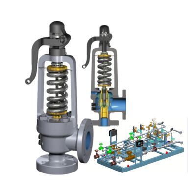 Valvola di sollievo di sicurezza certificata ASME con capacità di flusso elevata e valvole bilanciate per la protezione della pressione delle caldaie industriali