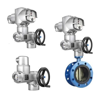Corpo valvola a farfalla e valvola a sfera cinese e attuatori a quarto di giro serie Auma SQ con unità di controllo AM