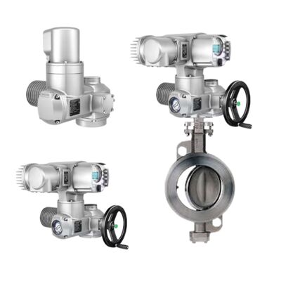 Nuovo attuatore SA Gamma di coppia da 10 Nm a 32.000 Nm Attuatore elettrico per valvole AUMA SA16.2-F16 Attuatore multigiro e valvola a farfalla Keystone