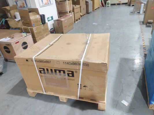 Nuovo attuatore SA Gamma di coppia da 10 Nm a 32.000 Nm Attuatore elettrico per valvole AUMA SA16.2-F16 Attuatore multigiro e valvola a farfalla Keystone