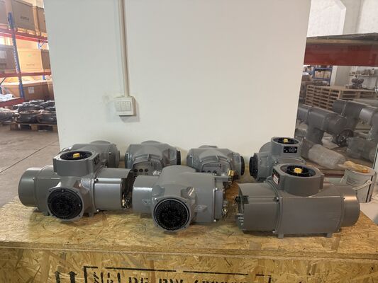 Nuovo attuatore SA Gamma di coppia da 10 Nm a 32.000 Nm Attuatore elettrico per valvole AUMA SA16.2-F16 Attuatore multigiro e valvola a farfalla Keystone