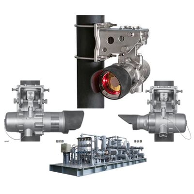 DET-TRONICS FlexSight LS2000 Detettore infrarosso di gas in acciaio inossidabile a percorso aperto con percorso di rilevamento di 200 m e ottica riscaldata