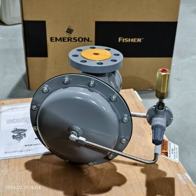 Regolatore Fisher 1190 Valvola di polmonazione del gas a bassa pressione Valvola di riduzione della pressione pilotata Per montaggio su skid