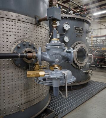 EMERSON Fisher Valvole riduttrici di pressione a gas pilotate tipo 1098-EGR e 1098H-EGR con stelo per caldaie ad alte prestazioni