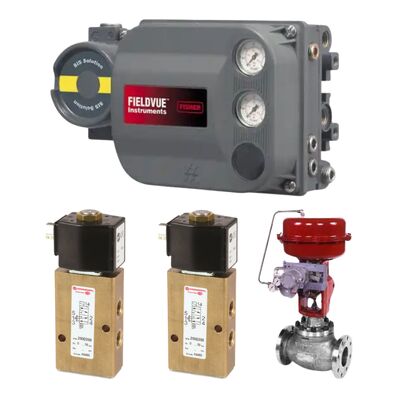 Fornitura in magazzino: Posizionatore di valvole Emerson Fisher Fieldvue DVC6200S-204/PD/M20/G160B/ATEXIS (accoppiato con valvola solenoide ad azione diretta NORGREN serie 25003)
