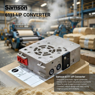 SAMSON 6111 Industrial Electro Pneumatic Converter I/P Signal Converter 4-20mA Control Valve
