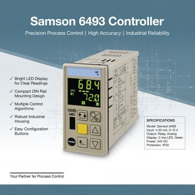 Samson Process Control Unit Samson Controller 6493 Controller compatto per montaggio a pannello