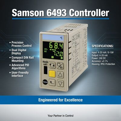 Samson Process Control Unit Samson Controller 6493 Controller compatto per montaggio a pannello