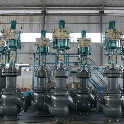 Valvola di controllo rivestita in fluoro OEM valvola di controllo a sede singola resistente alla corrosione a passaggio rettilineo