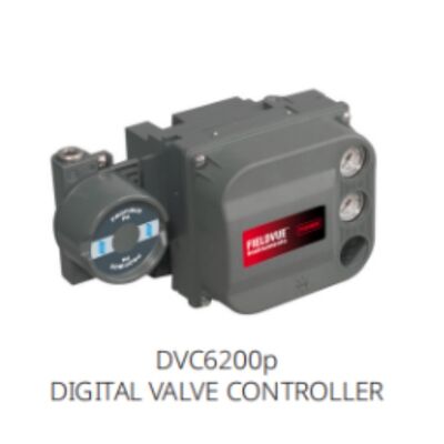 Attuatore rotativo a molla e diaframma Fisher 2052 con posizionatore DVC6200 per petrolio e gas