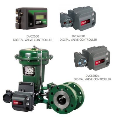 Attuatori rotanti Fi Sher 1052 con posizionatore DVC2000 DVC6200 per petrolio, gas, chimica, energia