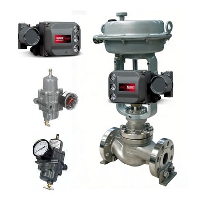 Oil and Gas Industry Pneumatic Valve Positioner Fish-er DVC2000 DVC6200 and FOXBORO Controller and Spirax Sarco Valve KE73 and Actuator PN9223E