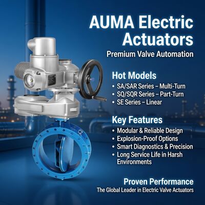 Nuovo attuatore elettrico AUMA SA SQ Multi Turn Part Turn Valve Electric Actuator
