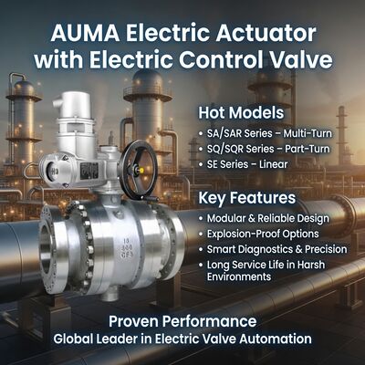 AUMA Electric Actuator SA SQ Valve Actuator Multi Turn Part Turn Centrale elettrica per il trattamento dell'acqua