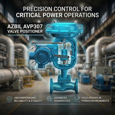 Posizionatore di valvola intelligente della serie AVP300 di Azbil con comunicazione HART 4-20 mA segnale di ingresso e capacità di configurazione automatica