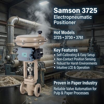 Brand New Original Germania Samson 3725 Posizionatore della valvola elettropneumatica a semplice effetto Samson 3725 3730-3 3731