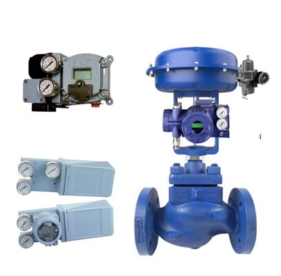 Valvola di controllo pneumatica Spiraxsarco e posizionatore della valvola di controllo Masoneilan SVI2 e controller elettropneumatico Reliable 4700E e posizionatore FOXBORO SRD991