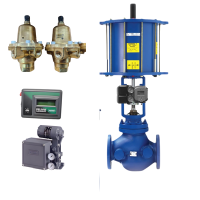 Nuova e affidabile valvola di controllo pneumatico Spiraxsarco e regolatore FISH-ER 67DFR e controller DVC2000 3582I e posizionatore Masoneilan SVI2